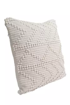 Eyda Off White Hand Woven Cotton Set of 2 Cushion Cover