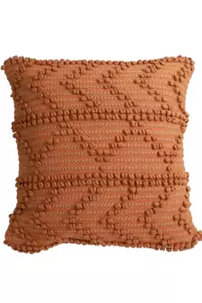 Eyda Rust Hand Woven Cotton Set of 2 Cushion Cover