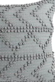 Eyda Grey Hand Woven Cotton Set of 2 Cushion Cover