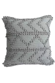 Eyda Grey Hand Woven Cotton Set of 2 Cushion Cover