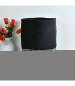 Black, White Zigzag, Laundry Basket, 14x17 inches