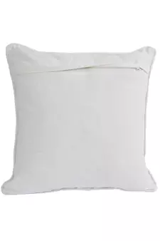 Eyda Ivory Beaded Cotton Set of 2 Cushion Cover