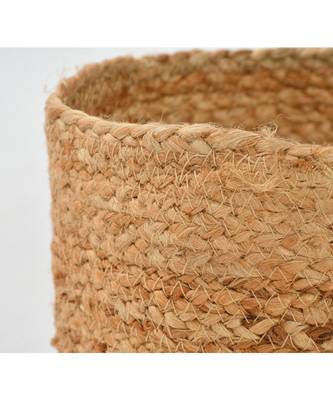 Jute Plain Storage Basket Square, plain, 18x18 cm 3
