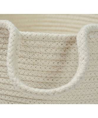 Cotton Conical Basket with Handles, 12x18x10 Inches 3