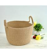 Jute Conical Basket with Handles, 12x18x10 Inches