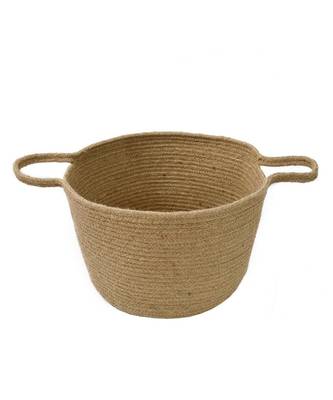 Jute Conical Basket with Handles, 12x18x10 Inches 2