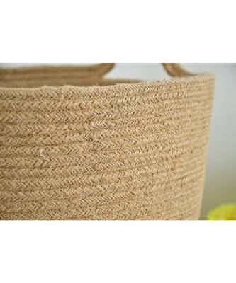 Jute Conical Basket with Handles, 12x18x10 Inches 4