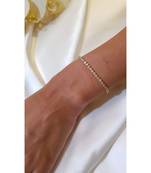 Yellow Gold Plated Soleil Crystal Slider Bracelet