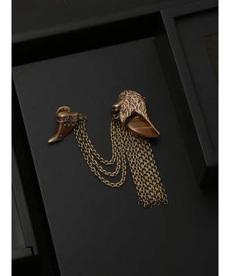 The Lion Head Tiger Eye Brooch 1