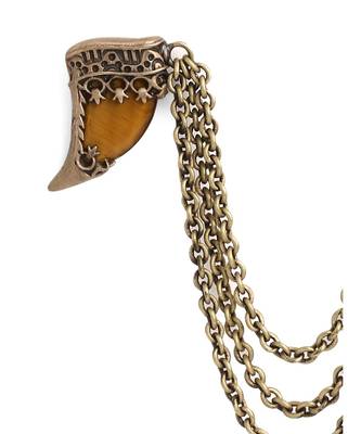 The Lion Head Tiger Eye Brooch 4