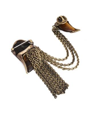 The Lion Head Tiger Eye Brooch 5