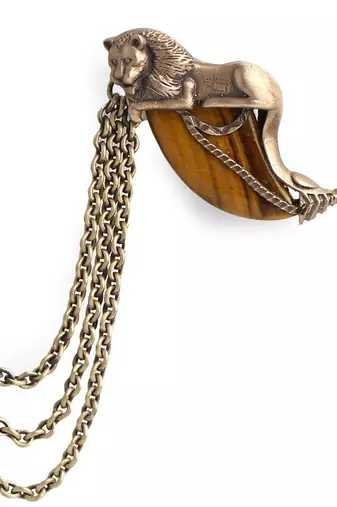 The Resting Lion Brooch