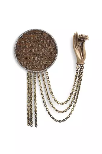 The Buddha- Script Brooch