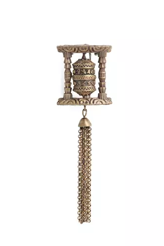 The Buddhist Prayer Wheel Brooch