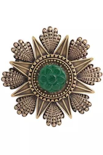 The Stone Coin Brooch