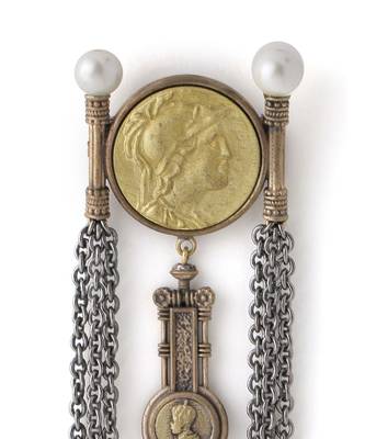 Denarius Coin Brooch 3