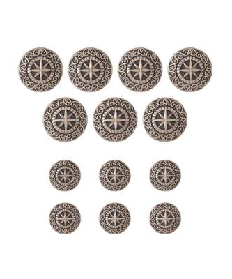 The Sun-Star Buttons (Set Of 13) 5