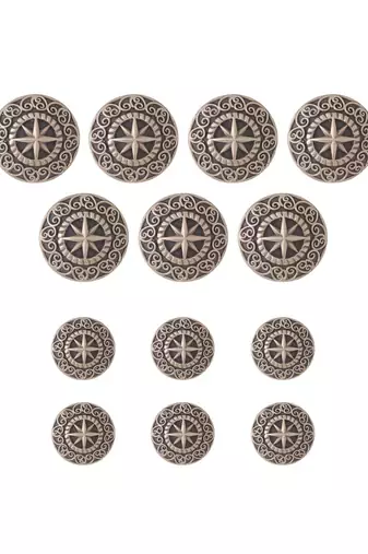 The Sun-Star Buttons (Set Of 13)