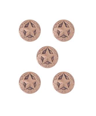 Star Shield Buttons (Set Of 5) 4
