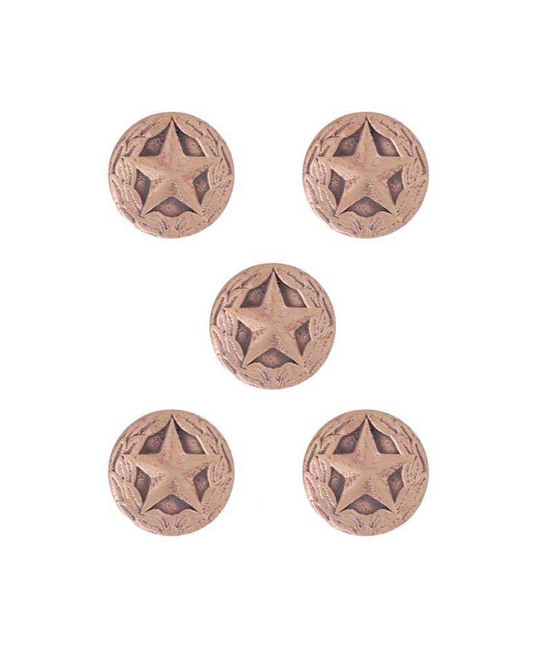 Star Shield Buttons (Set Of 5)