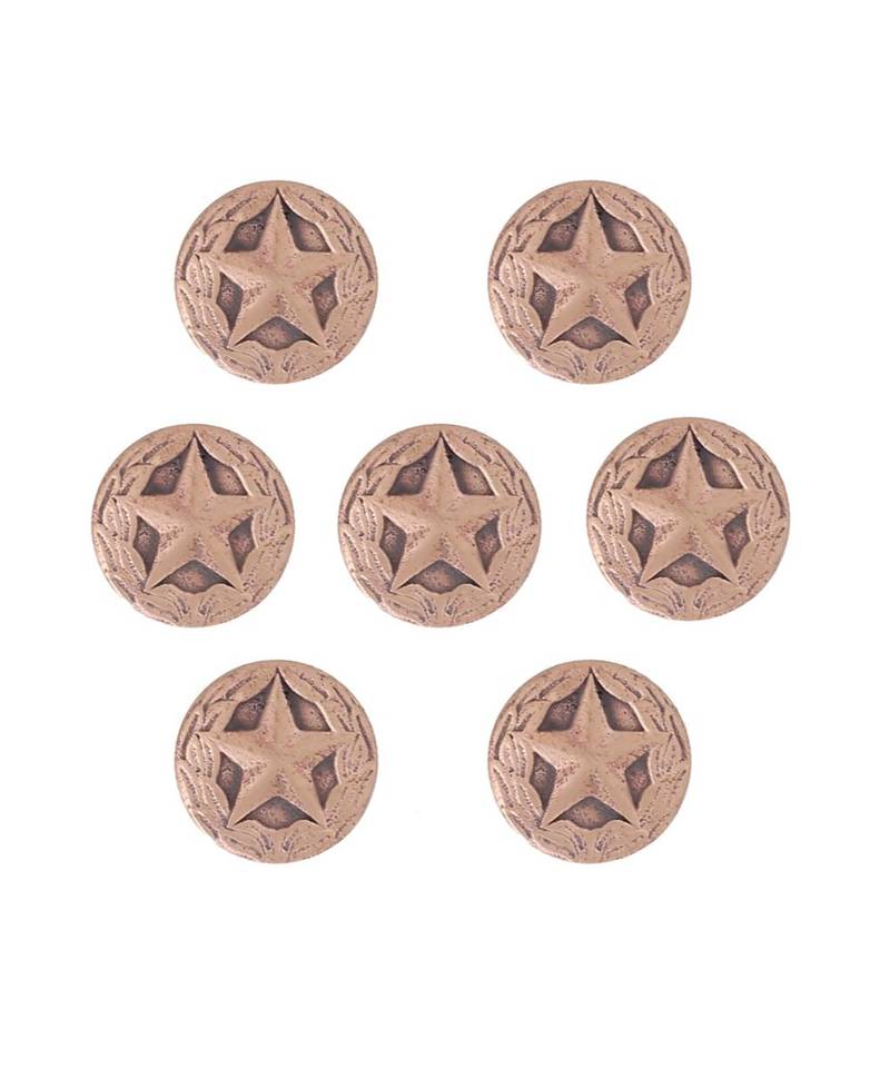 Star Shield Buttons (Set Of 7)