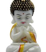 EAVAR STONECRAFT Polyresin Hand Made Sculpture of Welcome Buddha
