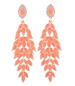 Pink crystal earrings