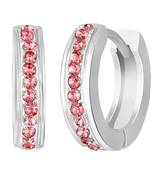 White crystal earrings