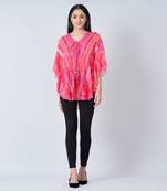 Pink Embellished Floral Tunic