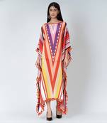 Candy Stripe Mid Length Kaftan