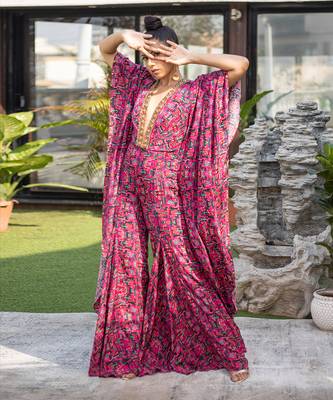 Pink Kaftan Jumpsuit 1
