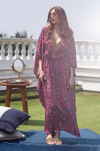 Pink Kaftan Top