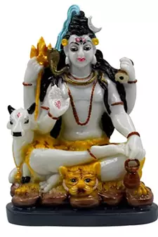 EAVAR STONECRAFT Polyresin Hand Made Sculpture of Shankar Ji