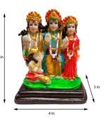 Salvus Handmade Marble Dust Ram Darbar (Multicolor, 5 Inch)