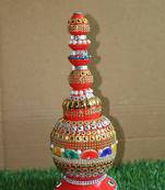 Salvus Big Fully Decorative Wooden Sindoor Box/Sindur Dani, for Women & Home Utility (Assorted_3x10 Inch)