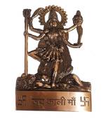 Salvus Traditional Metal Brown Goddess Kali Mata Statue/Murti For pooja, Home-Office Decor & Car Dashboard