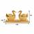Salvus Beautiful Golden Metal Pair of Duck/Swan Sindoor Box,for Women, Home Decor & Gift (11x7 cm)