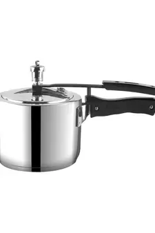 VINOD Stainless Steel Sandwich Bottom Inner Lid Pressure Cooker  2 Ltr, Induction friendly
