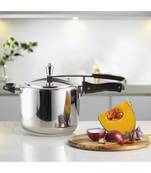 VINOD Stainless Steel Sandwich Bottom Inner Lid  Pressure Cooker  5 Ltr, Induction friendly