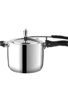 VINOD Stainless Steel Sandwich Bottom Inner Lid  Pressure Cooker  5 Ltr, Induction friendly