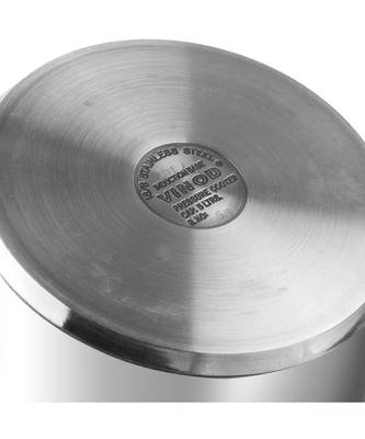 VINOD Stainless Steel Sandwich Bottom Inner Lid  Pressure Cooker  5 Ltr, Induction friendly 3