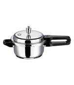 VINOD Stainless Steel Regular Outer Lid Pressure Cooker  3 Ltr, Induction friendly