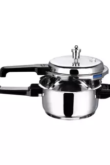 VINOD Stainless Steel Regular Outer Lid Pressure Cooker  3 Ltr, Induction friendly