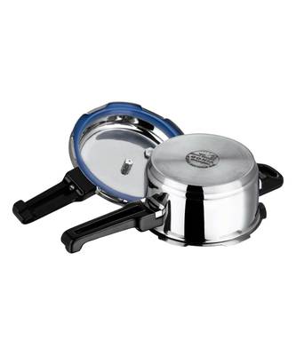 VINOD Stainless Steel Regular Outer Lid Pressure Cooker  3 Ltr, Induction friendly 3