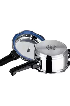VINOD Stainless Steel Regular Outer Lid Pressure Cooker  3 Ltr, Induction friendly