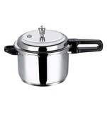 VINOD Stainless Steel Regular Outer Lid Pressure Cooker  5 Ltr, Induction friendly