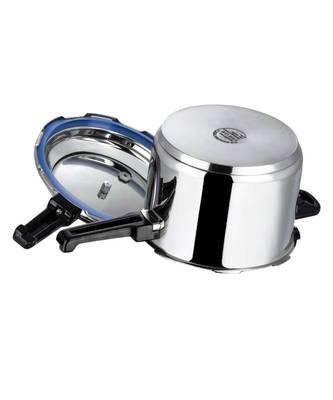 VINOD Stainless Steel Regular Outer Lid Pressure Cooker  5 Ltr, Induction friendly 3