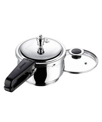 Stainless Silver Induction-Friendly Pressure Cooker  2