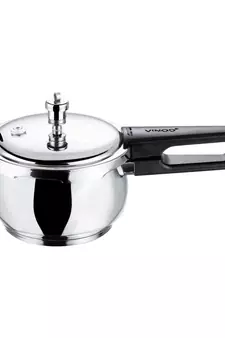 Stainless Silver Induction-Friendly Pressure Cooker 