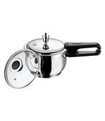 VINOD Stainless Steel Splendid Plus Pressure Cooker  2.5 Ltr, Induction friendly